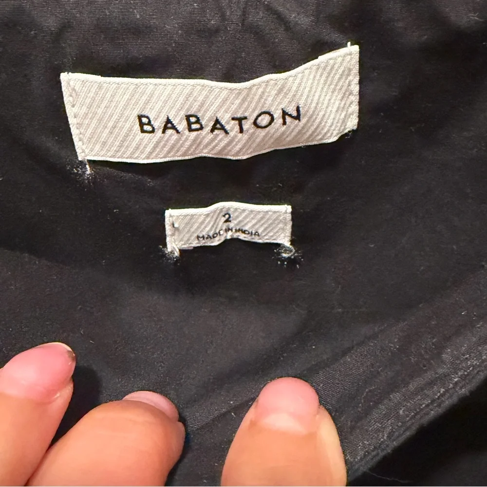 Aritzia Babaton Chandelier Poplin Midi Skirt in Black - Picture 6 of 7